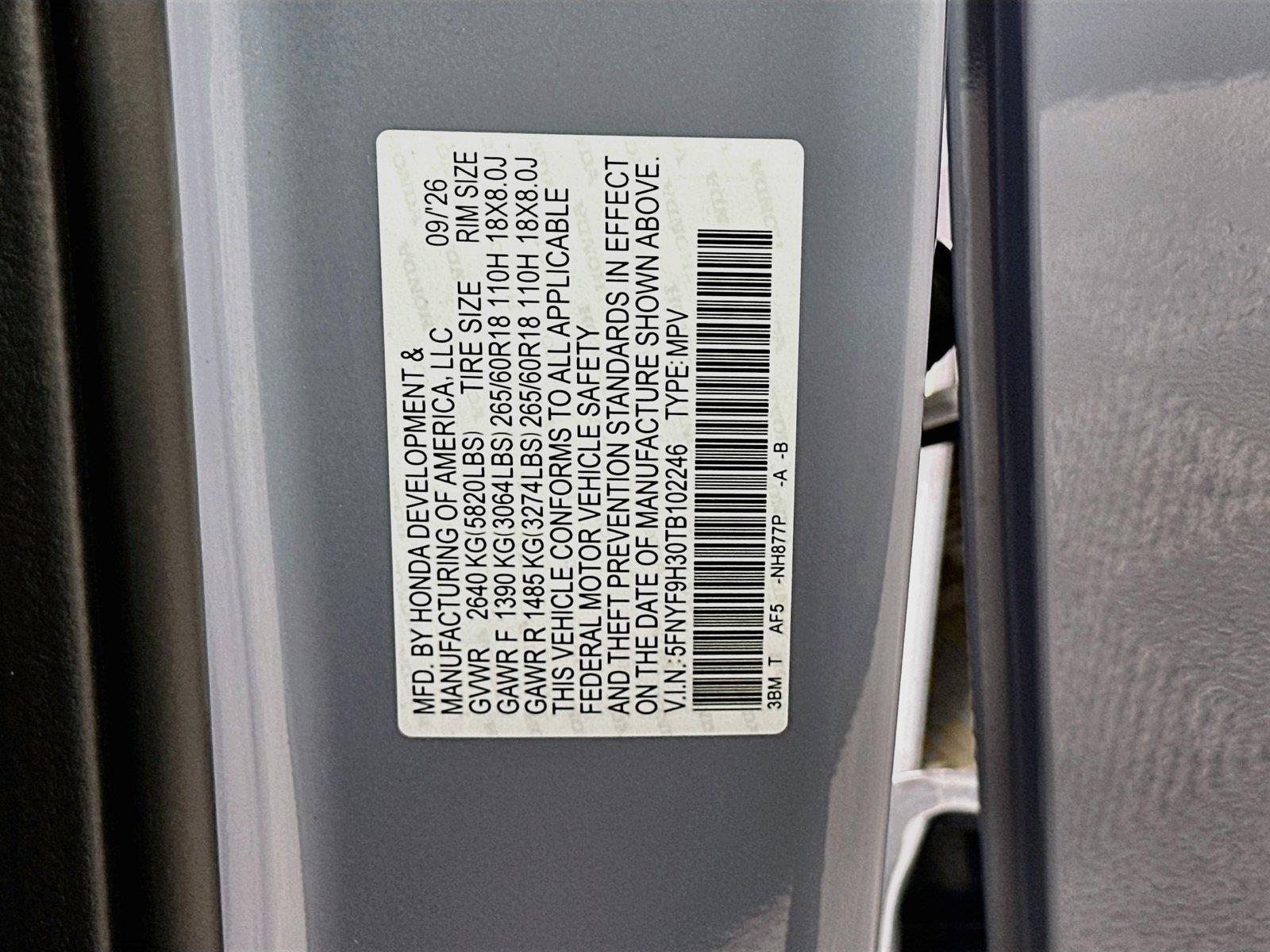 New 2026 Honda Passport RTL image 23