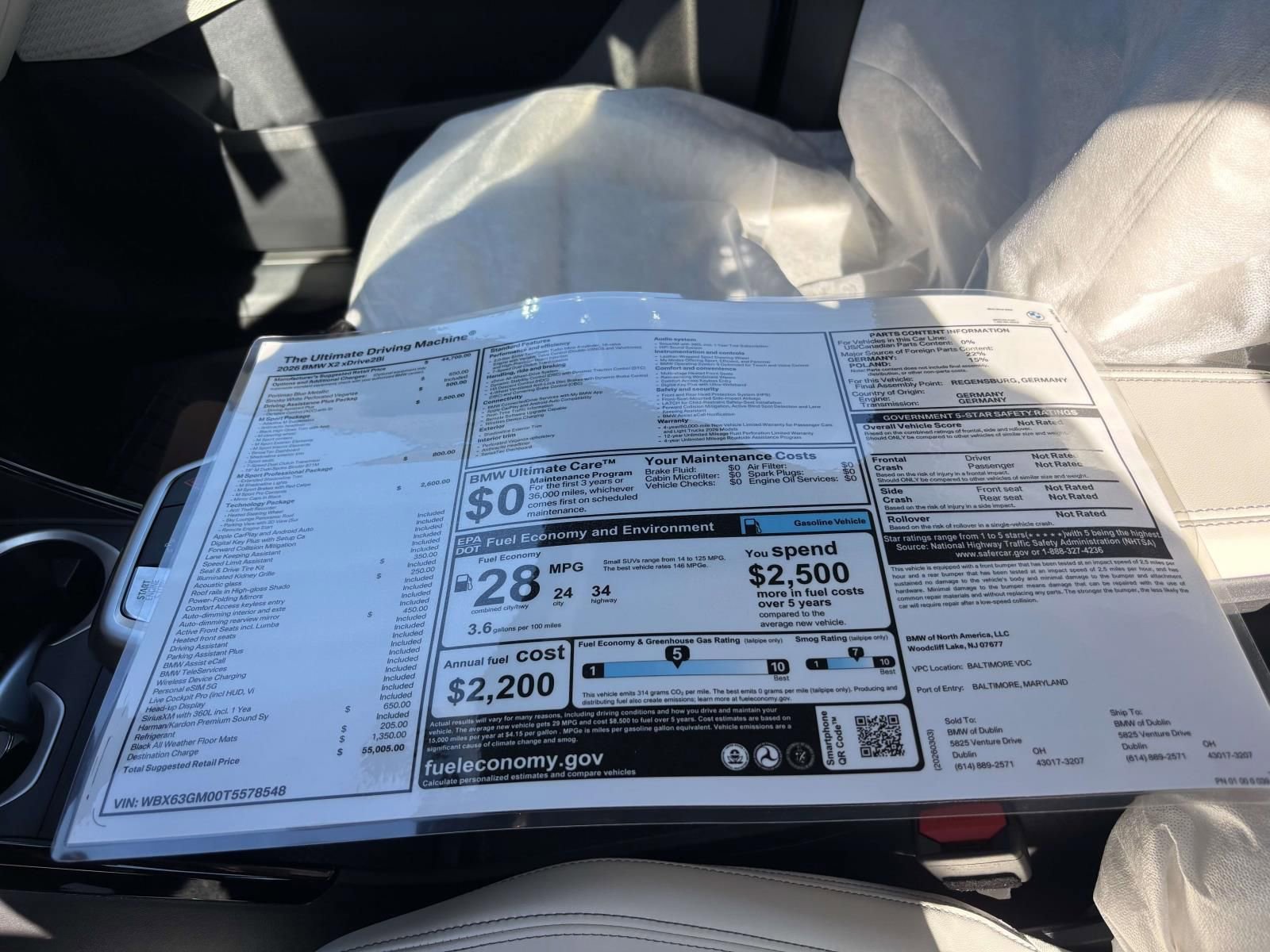 New 2026 BMW X2 xDrive28i w/ Technology Package image 19