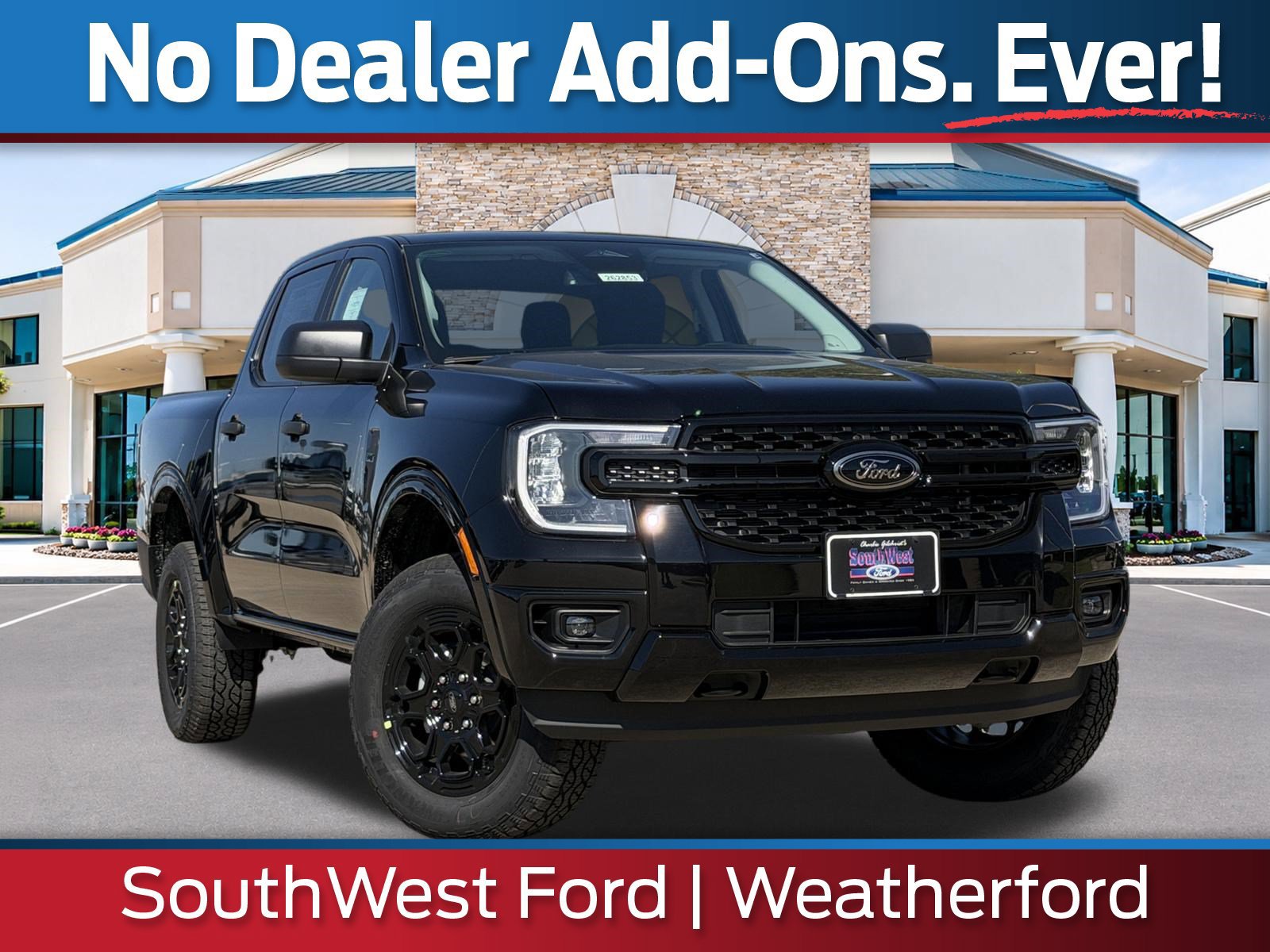 New 2026 Ford Ranger XLT w/ Black Appearance Package AWD/4WD 360° Tour