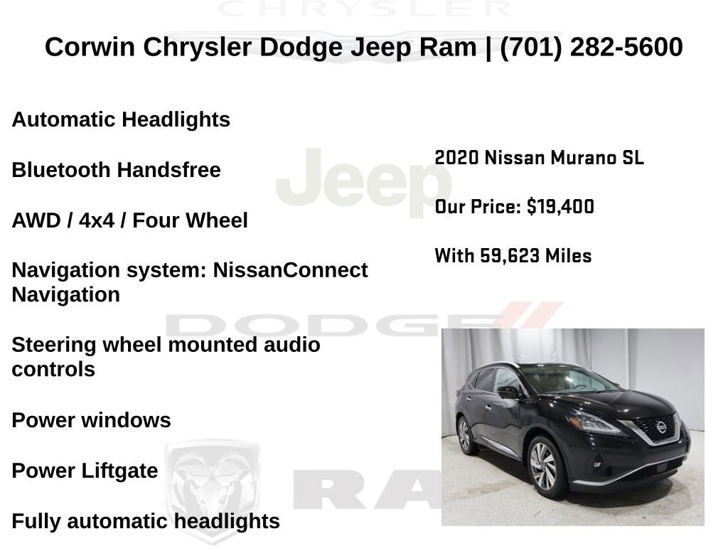Used 2020 Nissan Murano SL w/ Cargo Package image 13