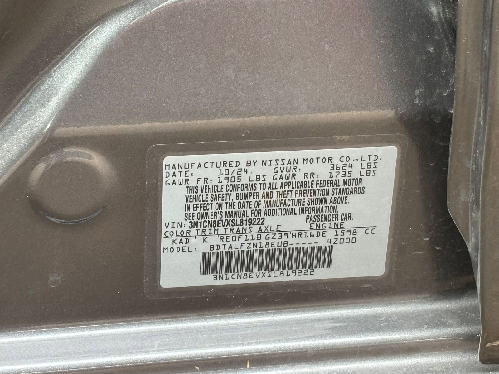 Used 2025 Nissan Versa SV FWD image 10