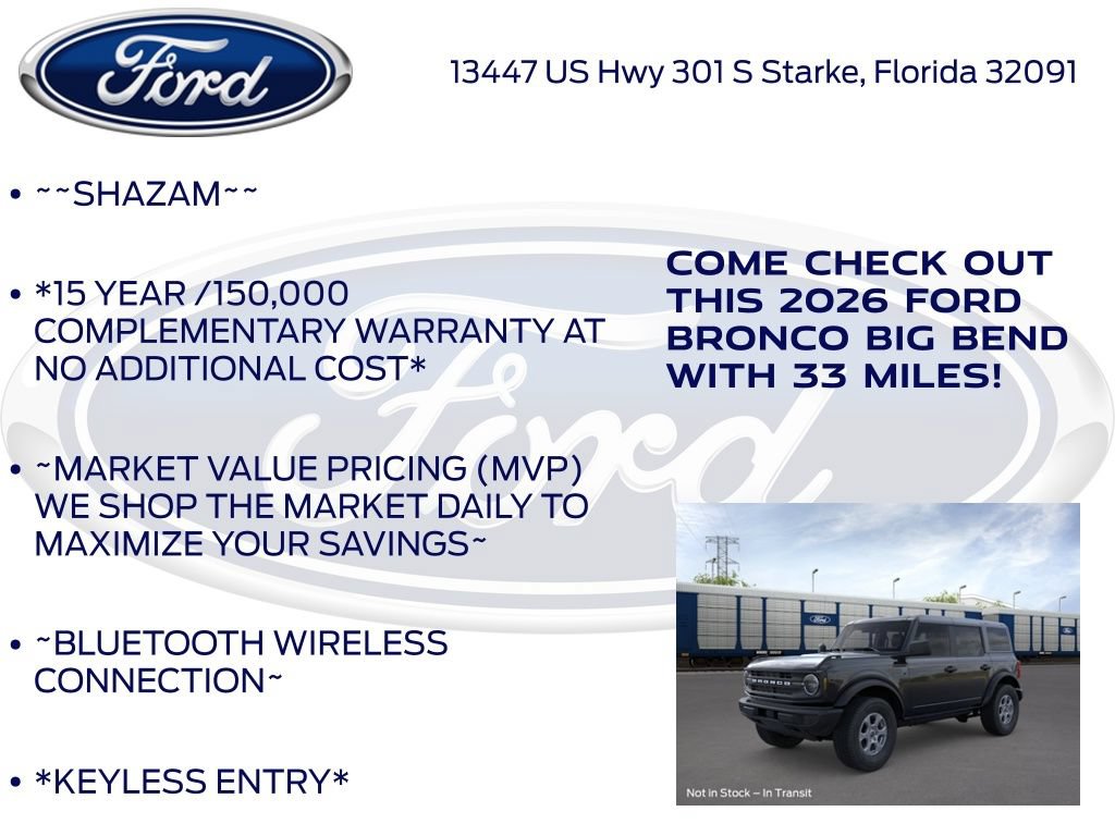 New 2026 Ford Bronco Big Bend AWD/4WD image 5