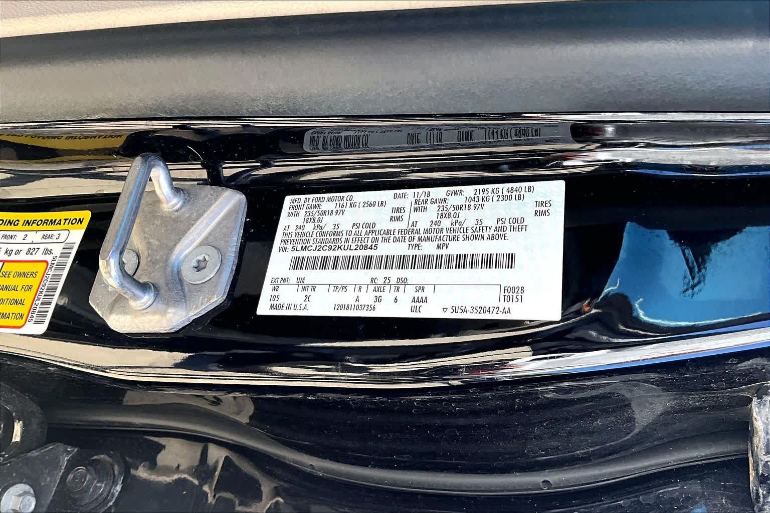 Used 2019 Lincoln MKC Select w/ Select Plus Package FWD image 27