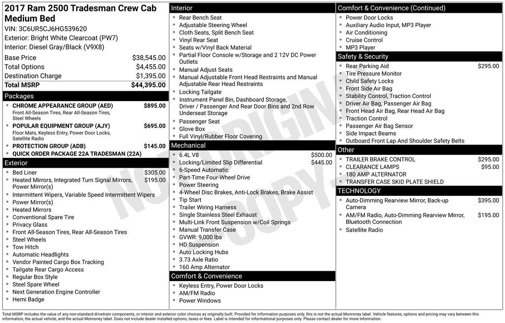 Used 2017 RAM 2500 Tradesman w/ Chrome Appearance Group image 6