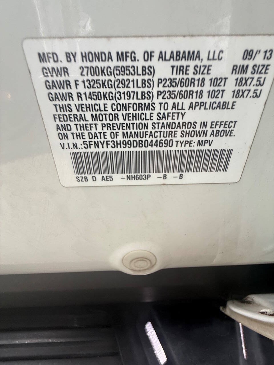 Used 2013 Honda Pilot Touring image 32