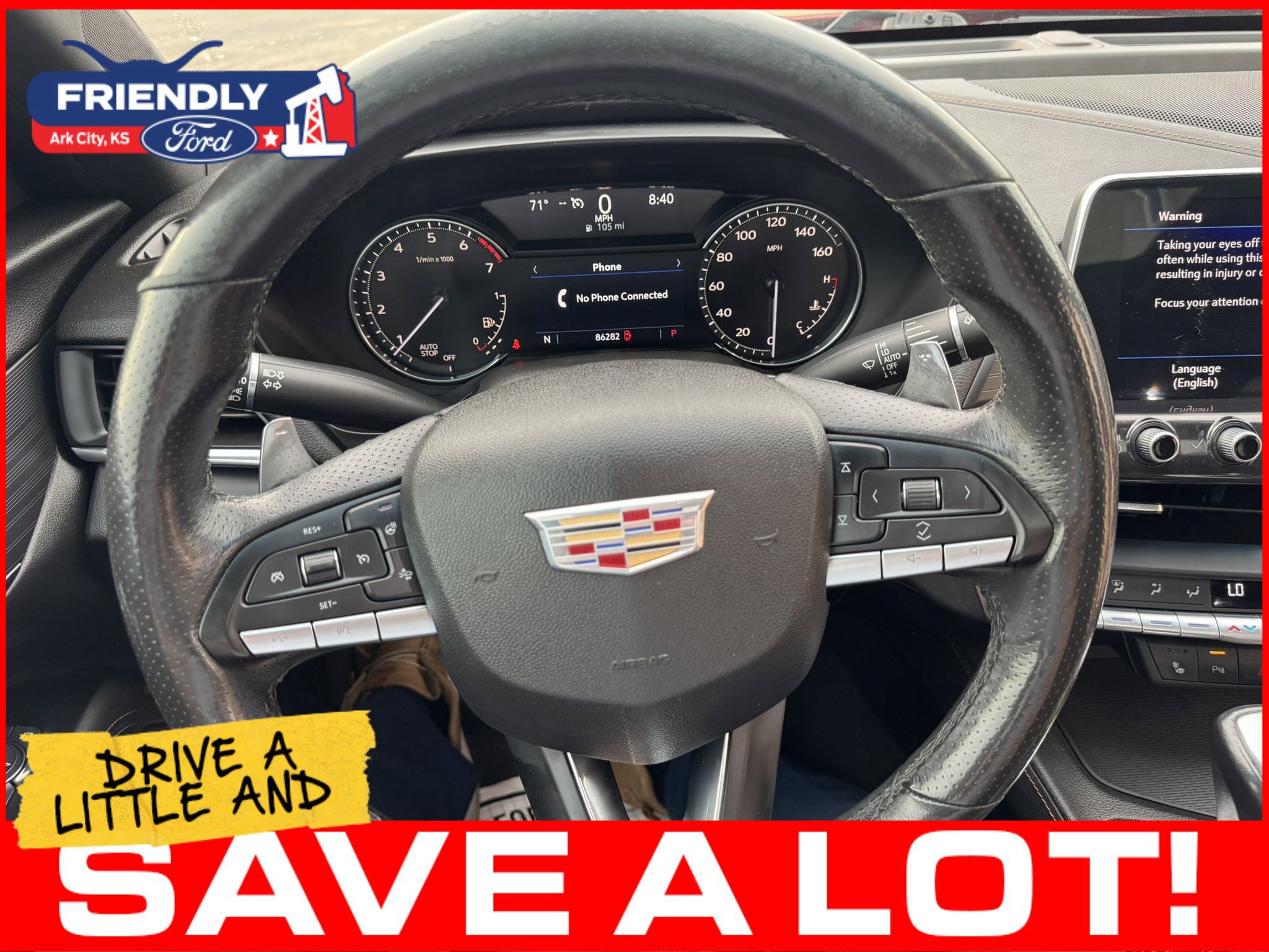 Used 2021 Cadillac CT4 Sport w/ Driver Awareness Plus Package RWD image 14