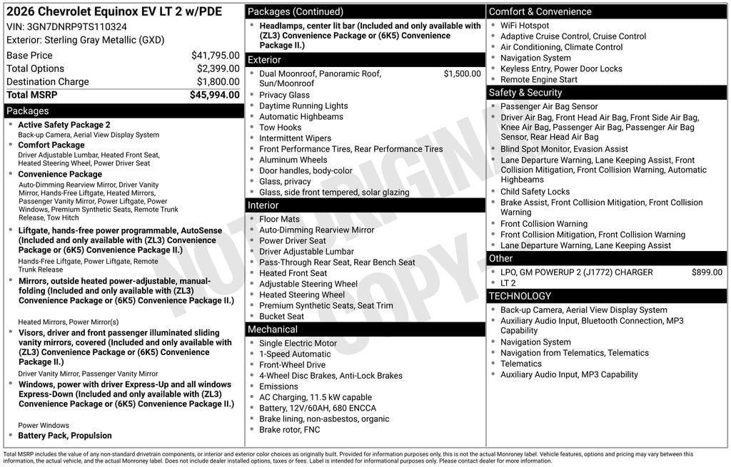New 2026 Chevrolet Equinox EV LT FWD image 11