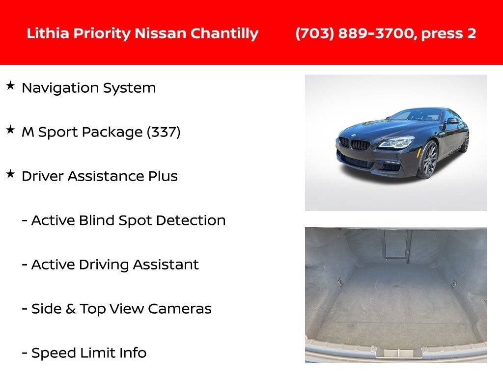 Used 2016 BMW 650i Gran Coupe RWD image 6