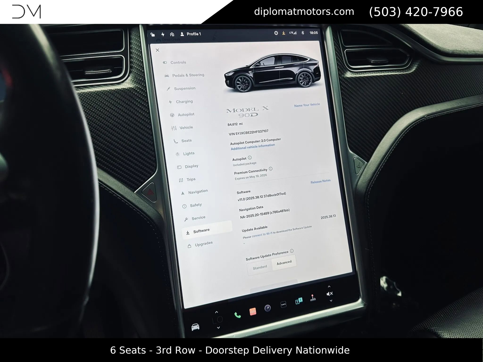 Used 2017 Tesla Model X 90D AWD/4WD image 37