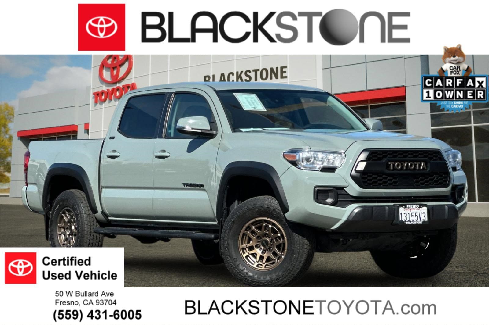Certified 2023 Toyota Tacoma 4x4 Double Cab w/ Trail Edition