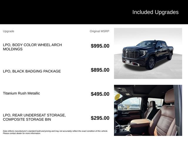 Certified 2026 GMC Sierra 1500 Denali Ultimate w/ LPO, Black Badging Package AWD/4WD image 5