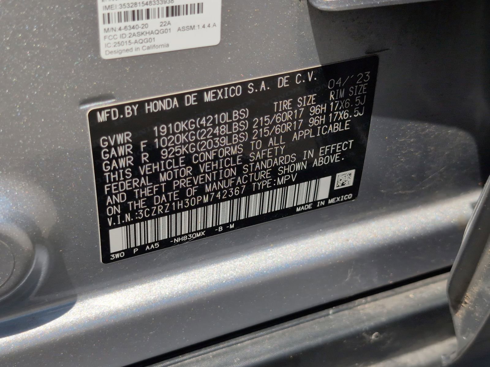 Used 2023 Honda HR-V LX image 34