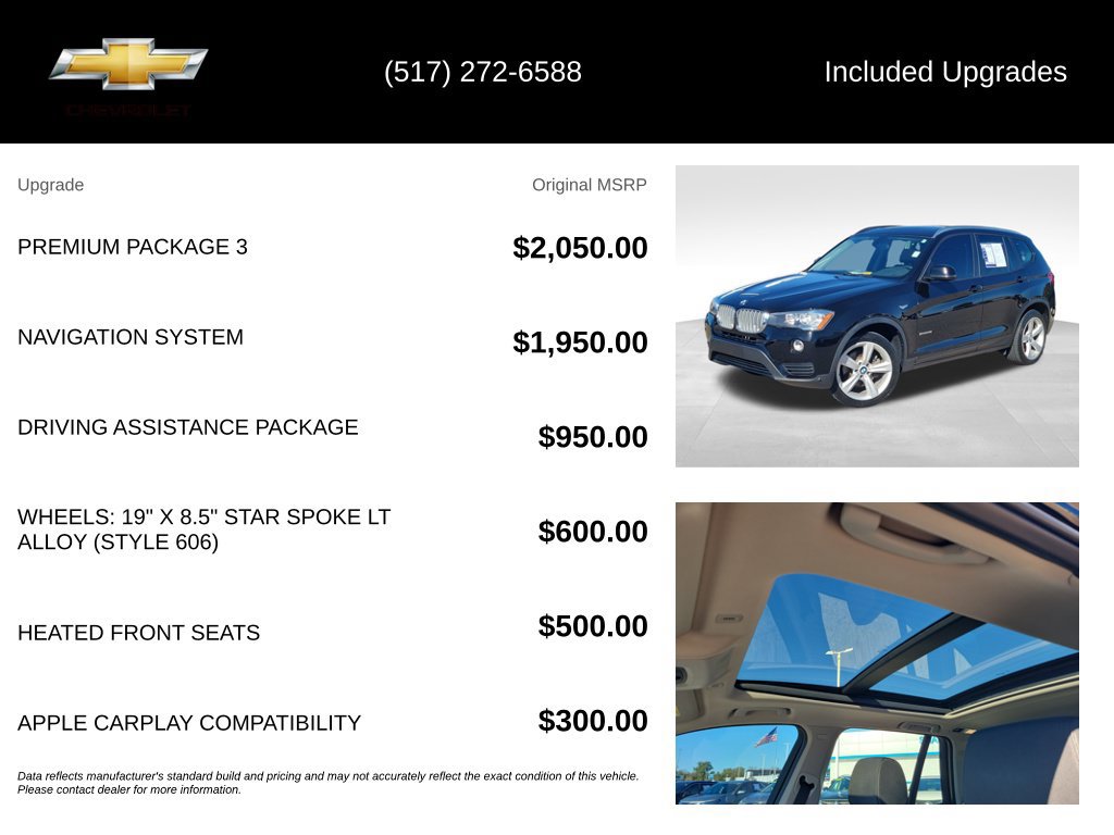 Used 2017 BMW X3 sDrive28i RWD image 5