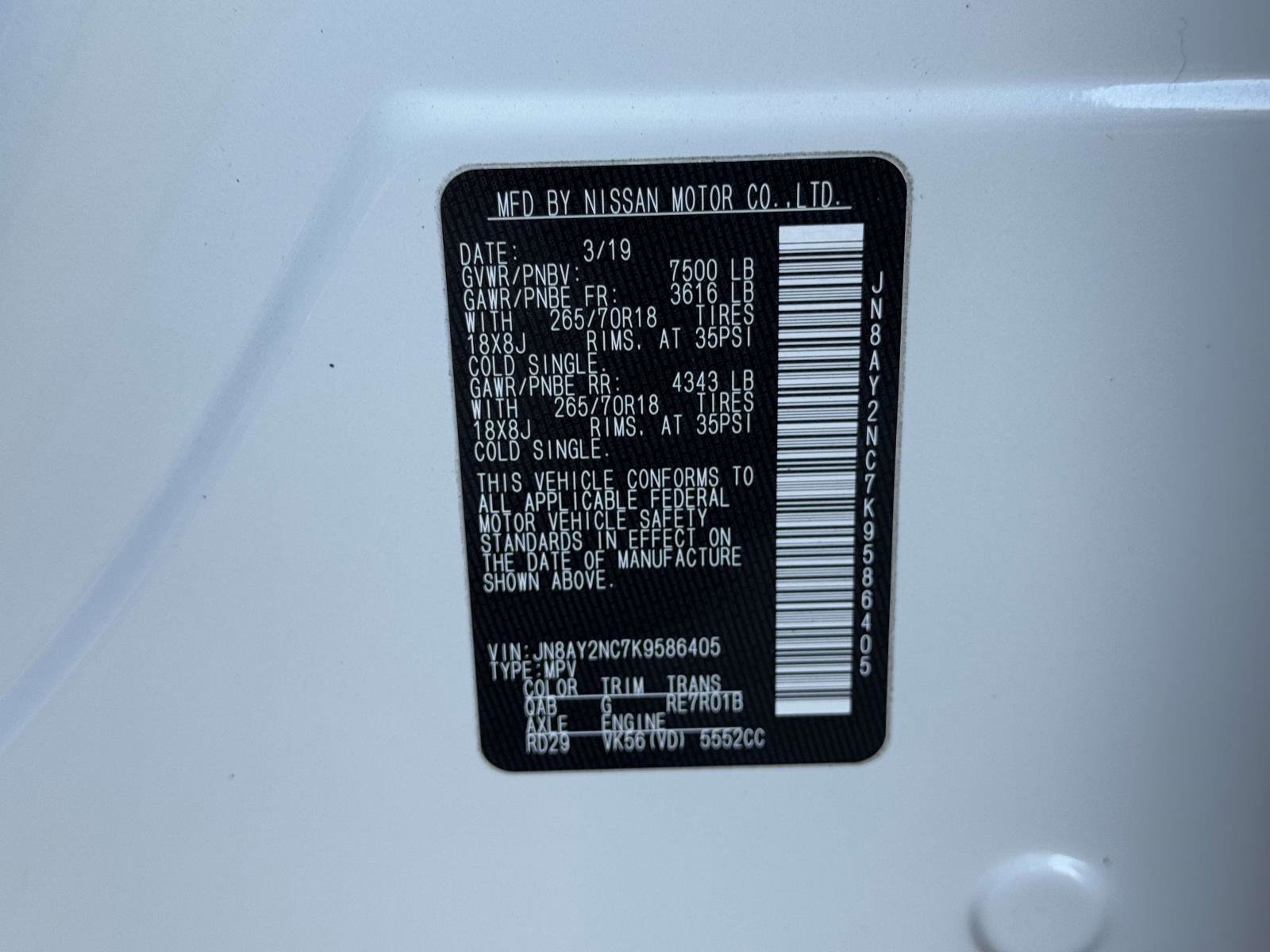 Used 2019 Nissan Armada SV w/ Driver Package image 17