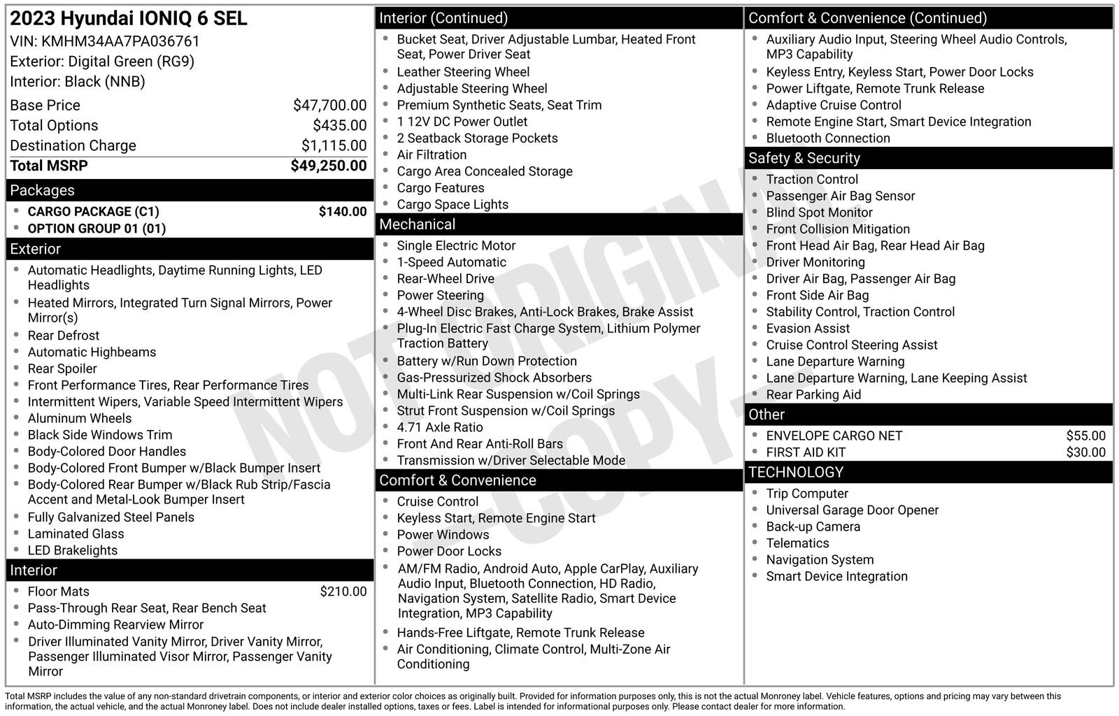 Used 2023 Hyundai Ioniq 6 SEL w/ Cargo Package image 6
