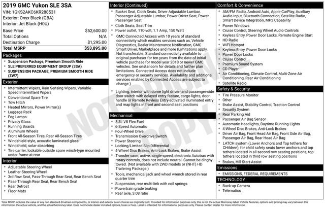 Certified 2019 GMC Yukon SLE image 37