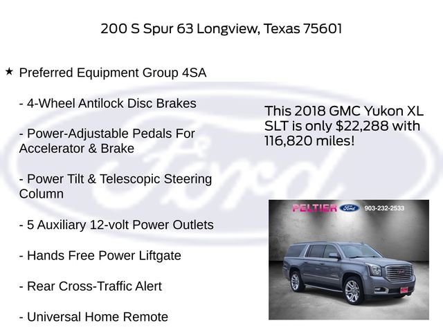 Used 2018 GMC Yukon XL SLT w/ Premium Edition RWD image 10