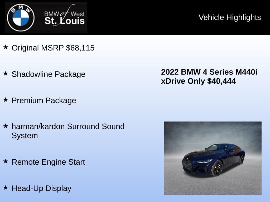 Used 2022 BMW 440i xDrive M440i xDrive w/ Premium Package image 8