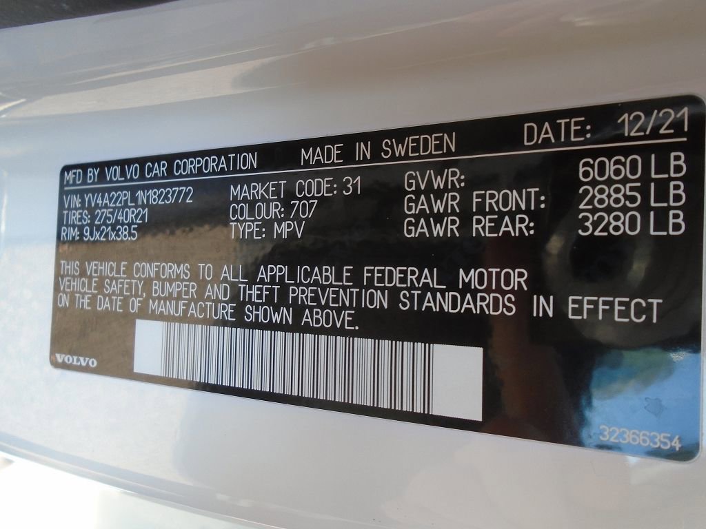 Used 2022 Volvo XC90 T6 Inscription w/ Advanced Package image 20