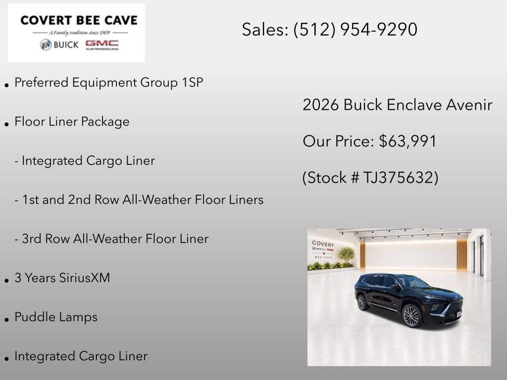 New 2026 Buick Enclave Avenir w/ Super Cruise Package FWD image 7