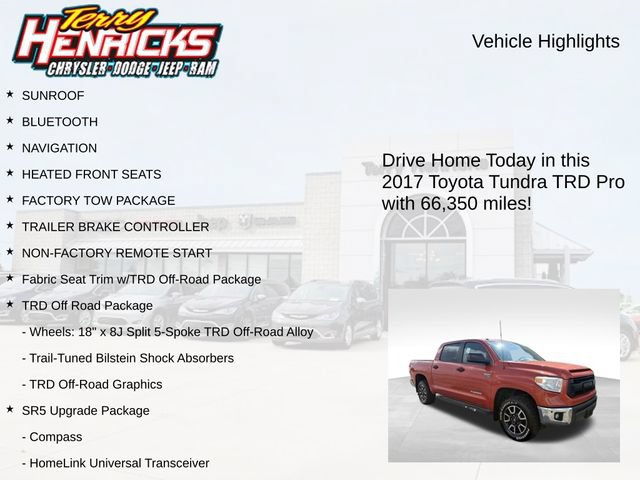 Used 2017 Toyota Tundra TRD Pro AWD/4WD image 4