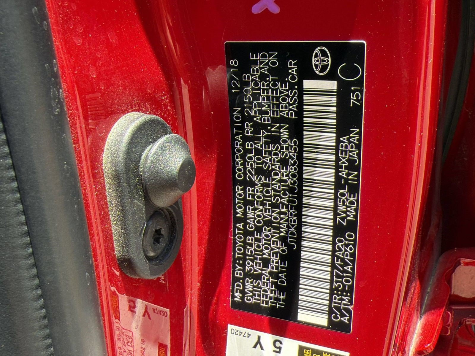 Used 2018 Toyota Prius Two w/ Prius Two Safety Plus Package FWD image 21