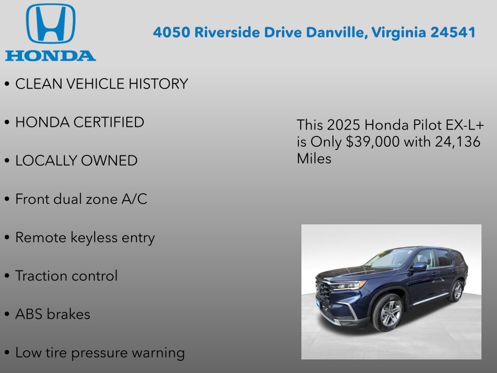 Certified 2025 Honda Pilot EX-L image 7