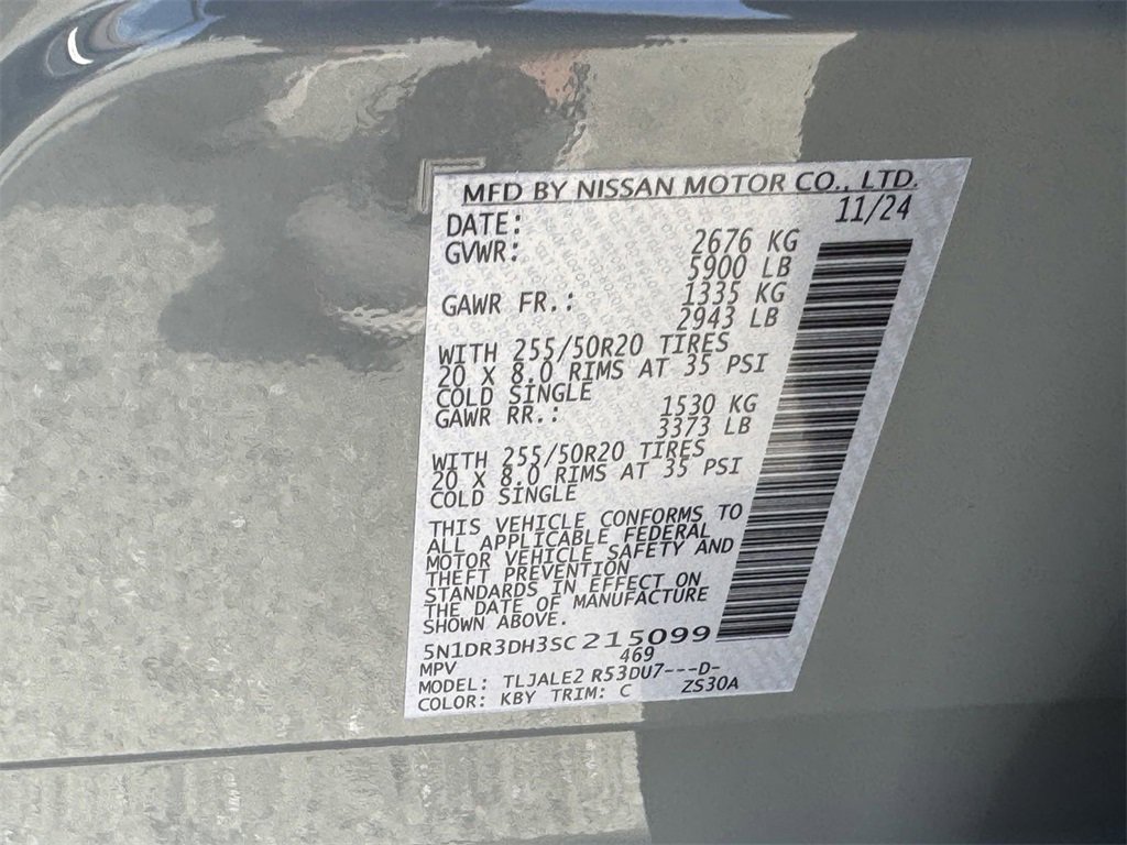 New 2025 Nissan Pathfinder Platinum w/ Lighting Package (N93) image 34