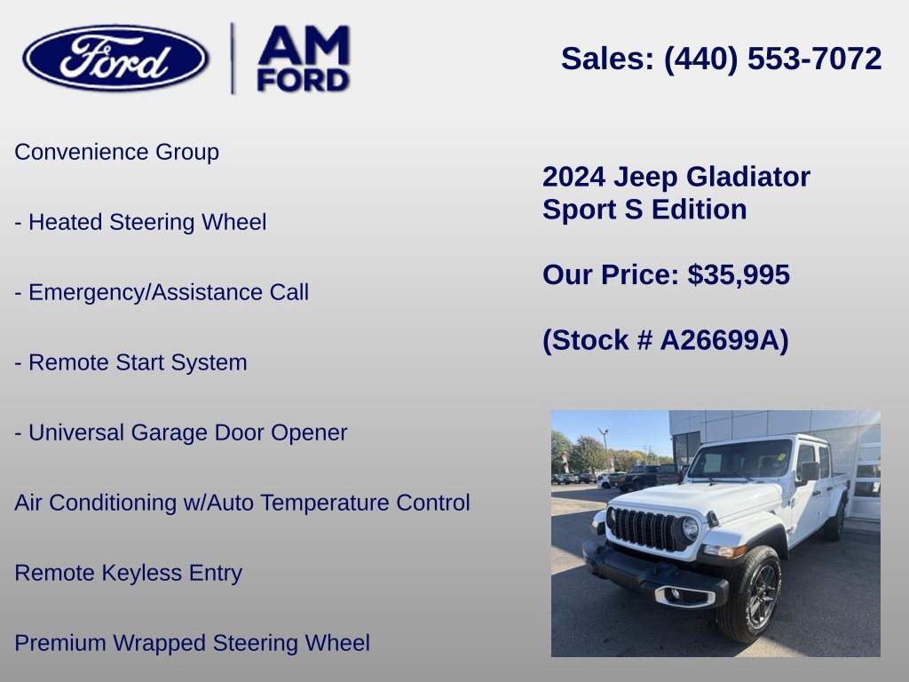 Used 2024 Jeep Gladiator Sport AWD/4WD image 17