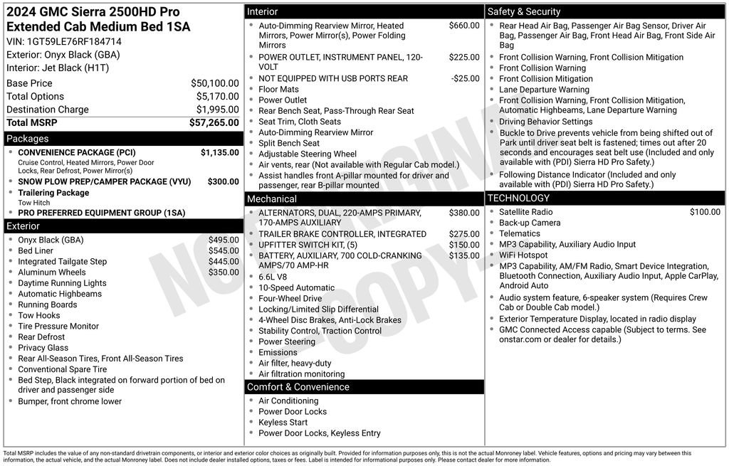 Certified 2024 GMC Sierra 2500 Pro w/ Convenience Package AWD/4WD image 13