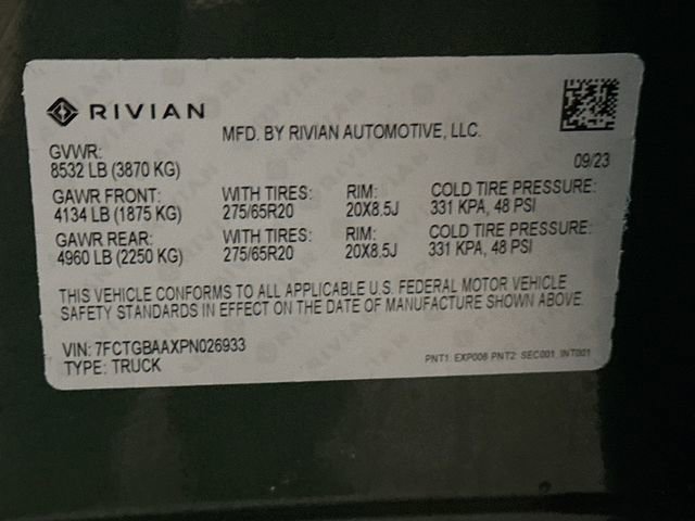 Used 2023 Rivian R1T Adventure AWD/4WD image 34