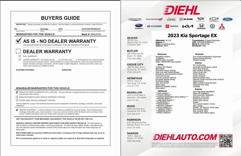 Used 2023 Kia Sportage EX image 31