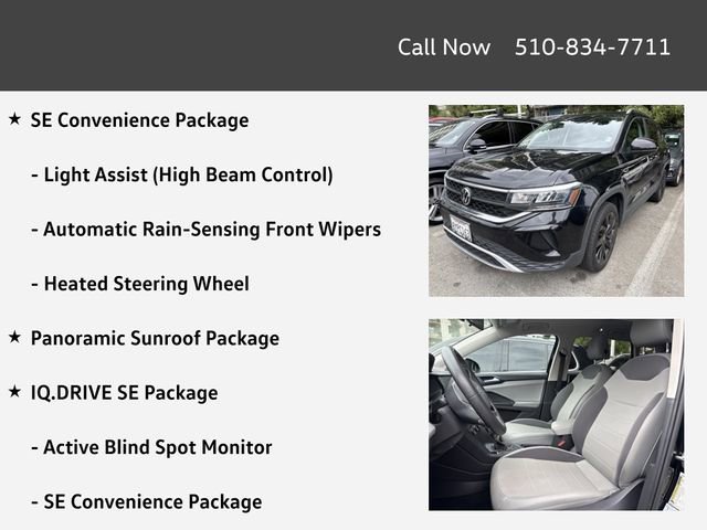 Certified 2022 Volkswagen Taos SE w/ Panoramic Sunroof Package FWD image 4