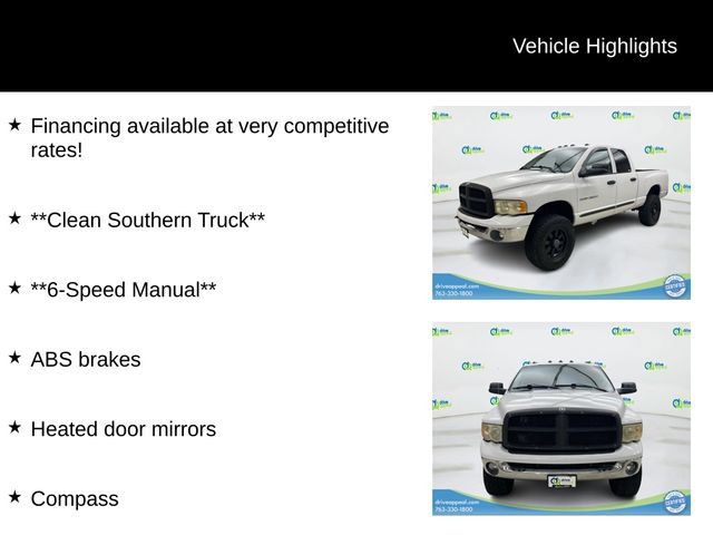 Used 2003 Dodge Ram 2500 Truck SLT AWD/4WD image 12