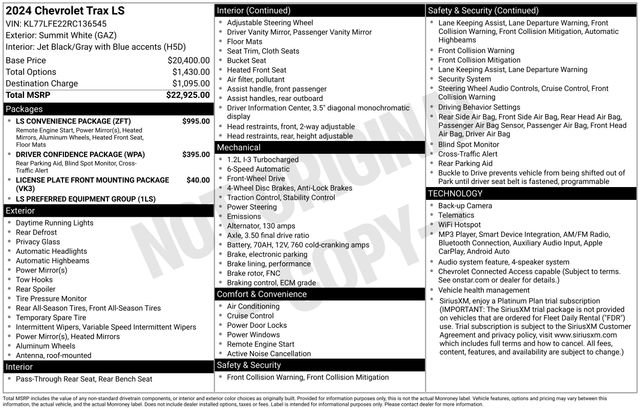 Used 2024 Chevrolet Trax LS w/ LS Convenience Package image 43