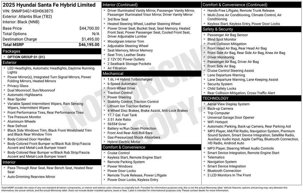 Used 2025 Hyundai Santa Fe Limited FWD image 15