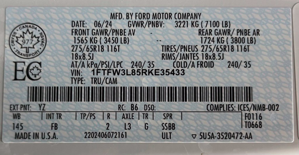 Used 2024 Ford F150 XLT w/ XLT Black Appearance Package AWD/4WD image 62