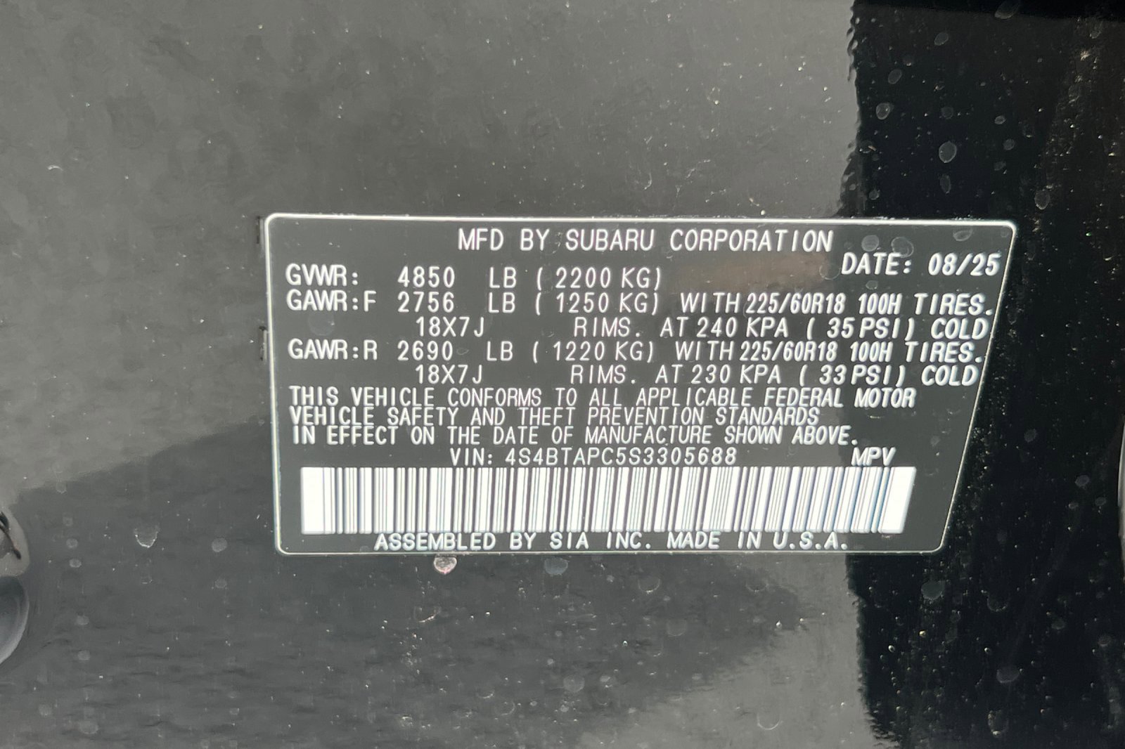 New 2025 Subaru Outback Touring w/ Popular Package #2 image 28