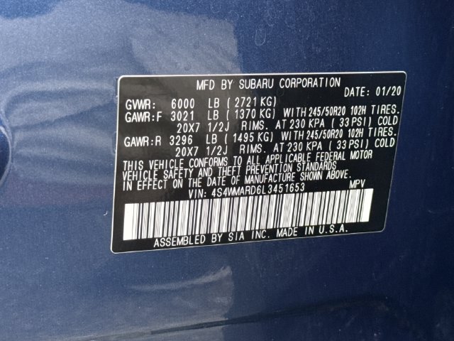 Used 2020 Subaru Ascent Touring w/ Popular Package #2 AWD/4WD image 17