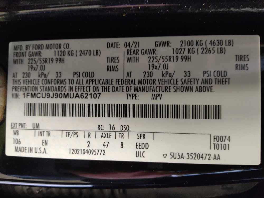 Used 2021 Ford Escape Titanium AWD/4WD image 33