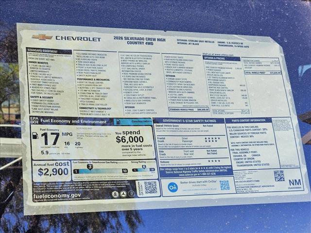 New 2026 Chevrolet Silverado 1500 High Country w/ High Country Premium Package image 18