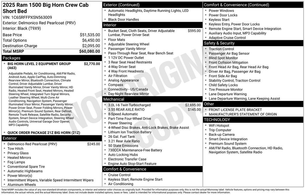 Used 2025 RAM 1500 Big Horn AWD/4WD image 26