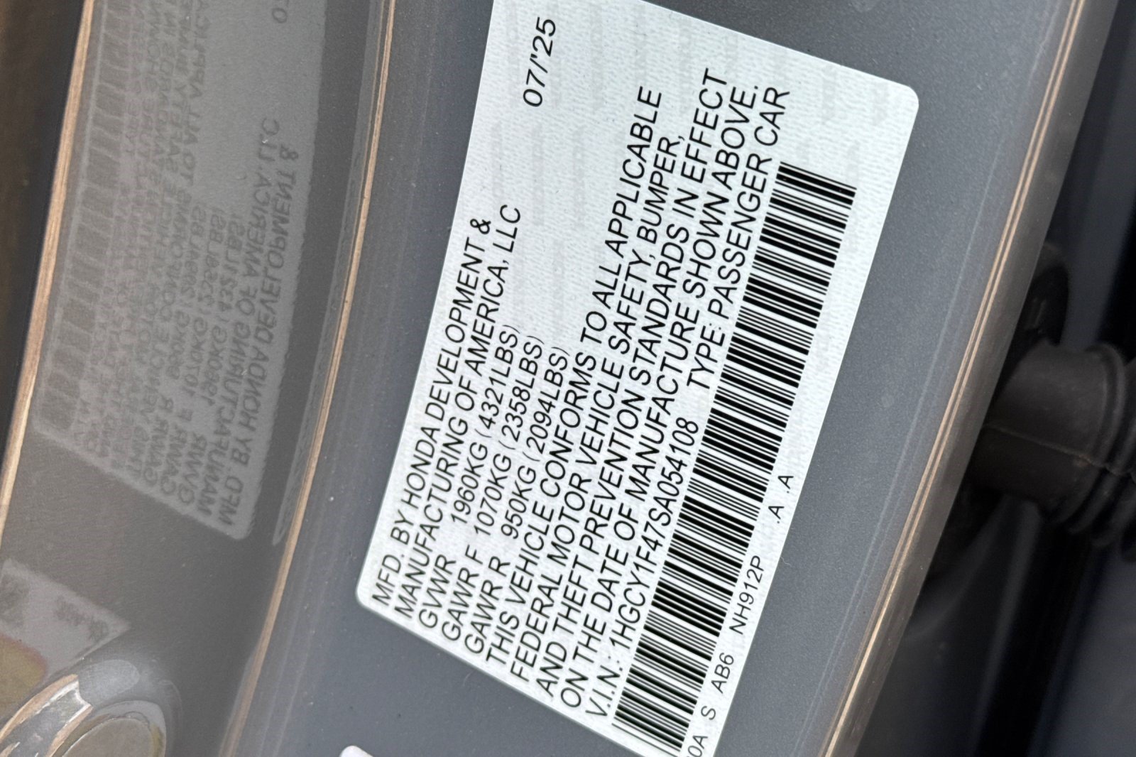 Certified 2025 Honda Accord SE image 25