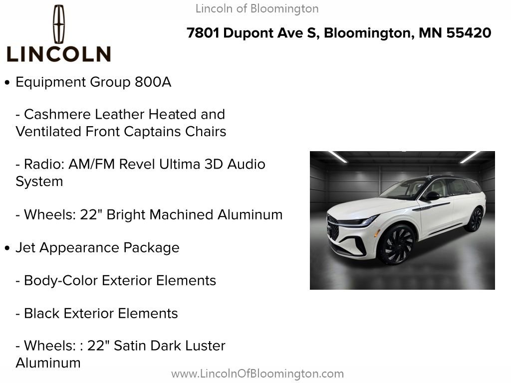 New 2026 Lincoln Nautilus Black Label w/ Jet Appearance Package image 5