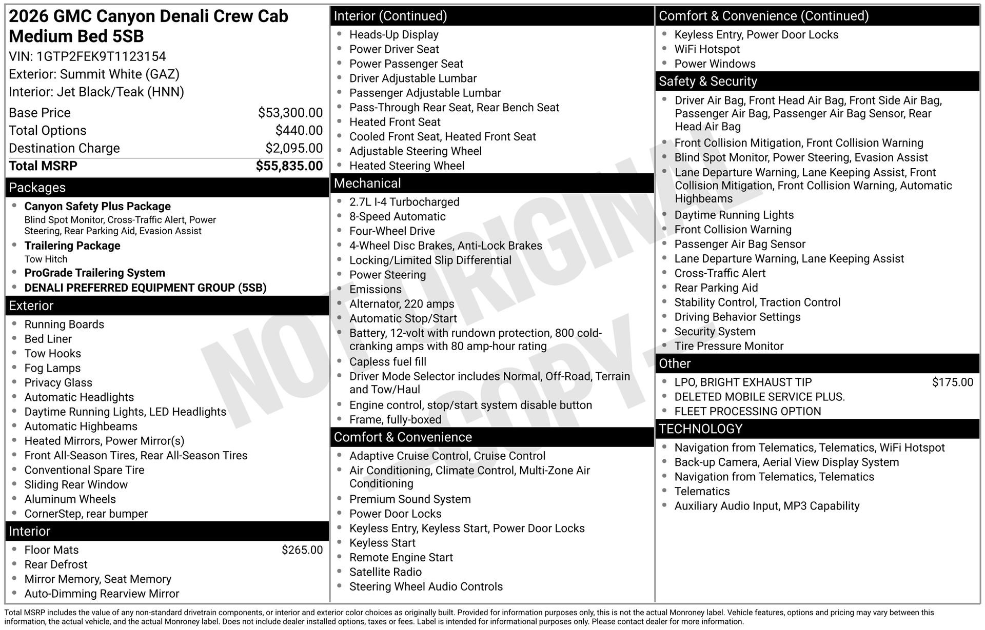 Used 2026 GMC Canyon Denali AWD/4WD image 4