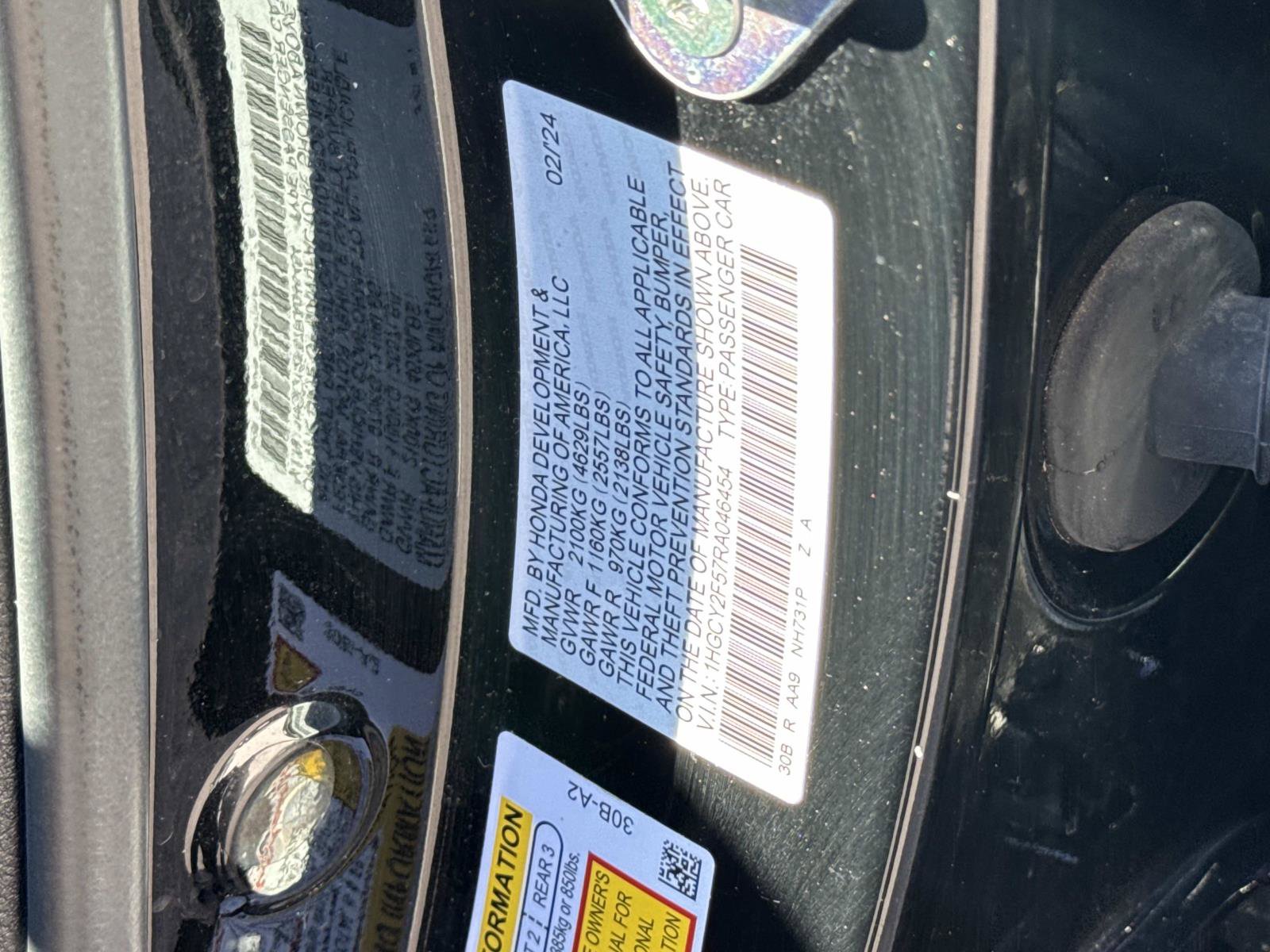 Certified 2024 Honda Accord Sport image 30