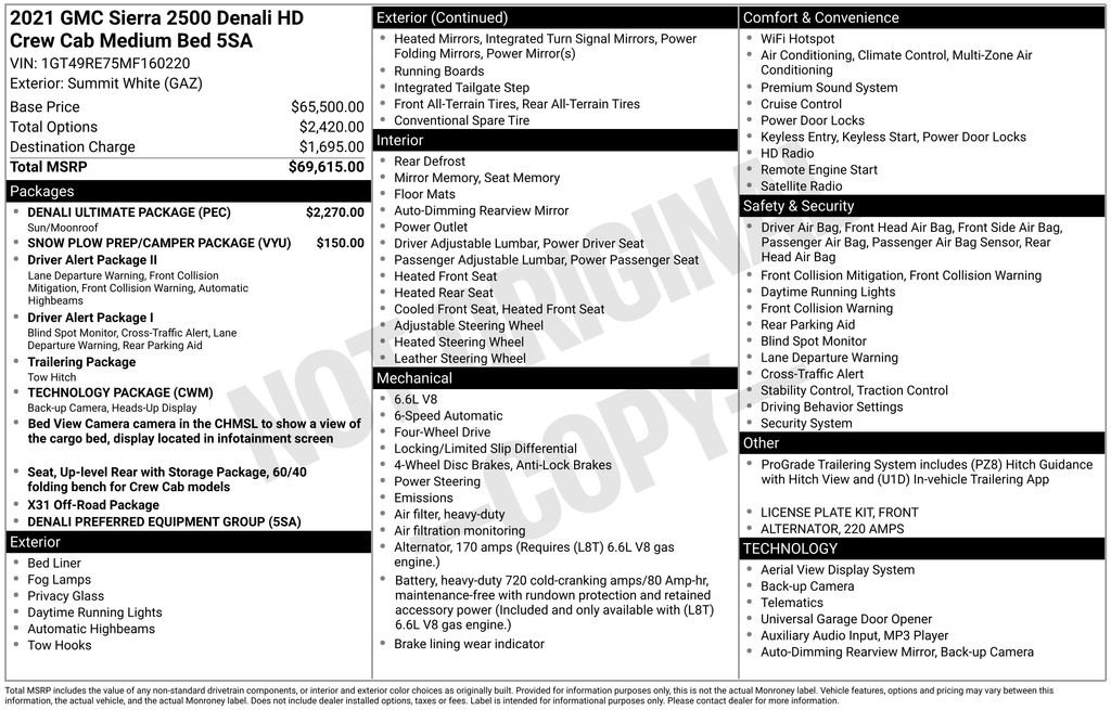 Certified 2021 GMC Sierra 2500 Denali w/ Denali Ultimate Package AWD/4WD image 27