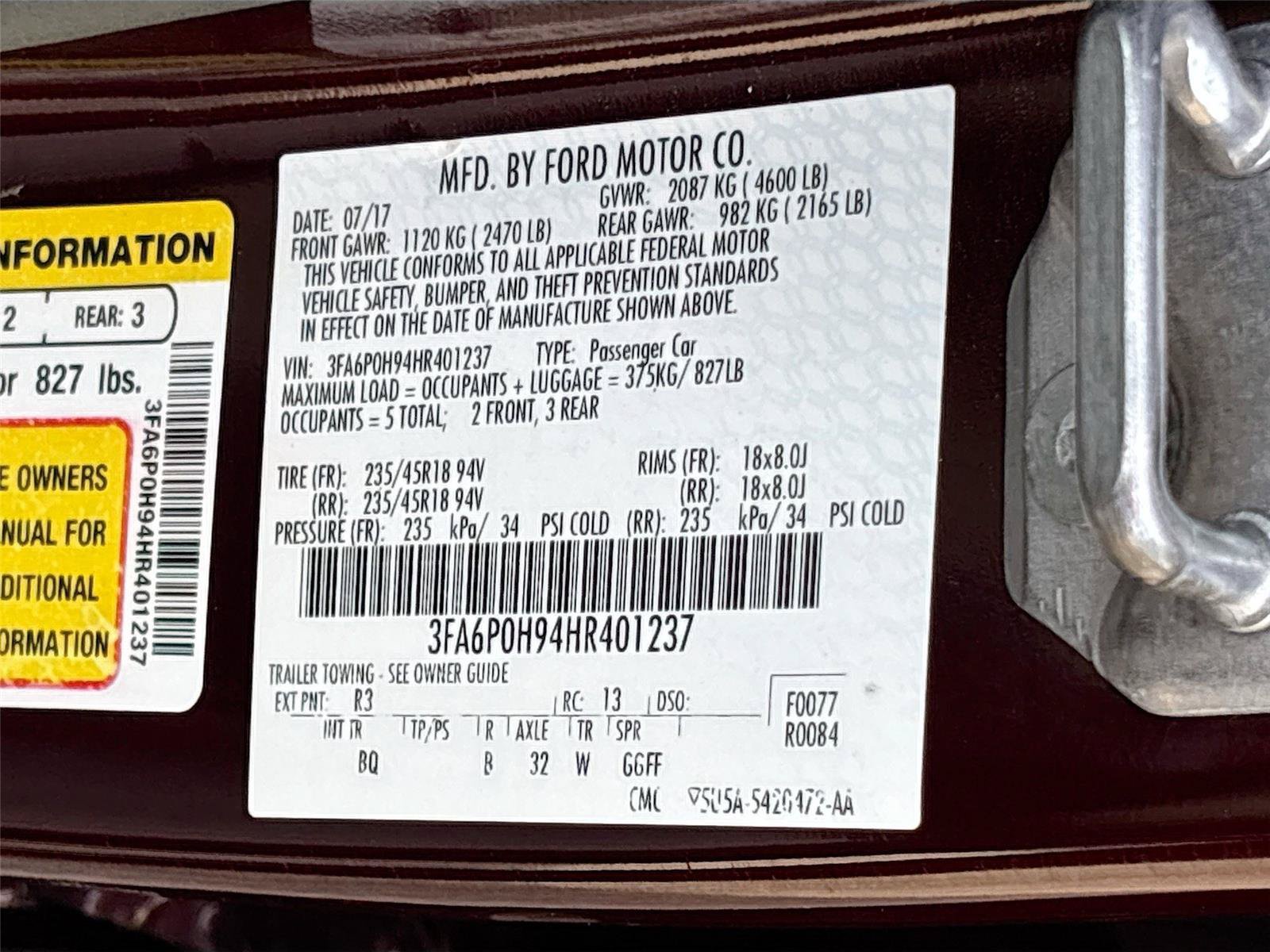 Used 2017 Ford Fusion SE FWD image 31