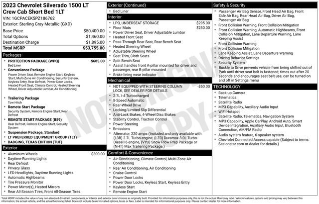 Used 2023 Chevrolet Silverado 1500 LT w/ Protection Package RWD image 35