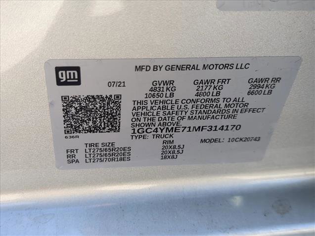 Used 2021 Chevrolet Silverado 2500 Custom w/ Custom Value Package image 22